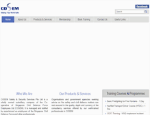 Tablet Screenshot of cosem.org.sg